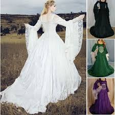 Italian renaissance white linen skirt wedding corset boned corsets corsage wedding medieval costume medieval clothing dress wedding. Medieval Renaissance Style Floor Length Dress For Women Sweet Lace Trim Wedding Fantasy Celtic Dress Costume Sexy Corset Dress Gown Wish