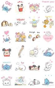 New Characters Join The Family Of Disney Tsums In This Freehand Styled Animated Sticker Set Don T You Just Wann Disney Sticker Disney Doodles Disney Tsum Tsum