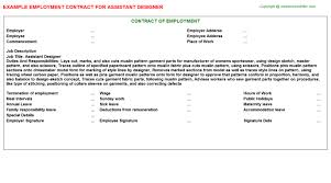 View this fashion designer cover letter example, copy and customize it according to your needs. Fashion Designer Employment Contracts