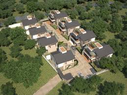 Aerial And Birds Eye View Rendering Of Residential Villa By Rayvat Engineering Https Www Rayvatengi Architecture 3d Architectural Rendering Picture Gallery