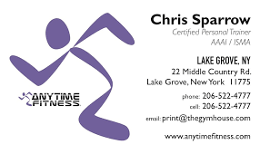 If you would like to join or find a specific anytime fitness club, please use the club locator. Anytime Fitness Business Cards 3 A Printer For Gyms And Personal Trainers