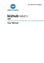 The bizhub 211 small footprint, so even a small office is also conveniently placed. Konica Minolta Bizhub 211 Manuals Manualslib