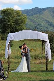 Priya Greg Under Their Chuppa Khimaira Farm Outdoor Barn Wedding Venue Shenandoah Valley Blue Ri Outdoor Blue Ridge Mountains