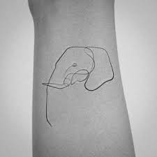 Choose from multiple sizes and hundreds of frame and mat options. Minimal Elephant Line Tattoo Design Noon Line Art
