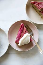 Rhubarb Upside Down Cake Gluten Free Recipe A Beautiful Spring Dessert Recipe Rhubarb Upside Down Cake Spring Desserts Upside Down Cake