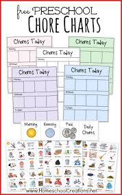 They are made in sync with topics and methods used. Free Preschool Chore Charts Subscriber Freebie