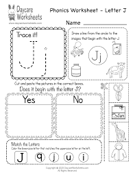 Since he was in the mood to color, i grabbed this letter find page. Free Letter J Phonics Worksheet For Preschool Beginning Sounds