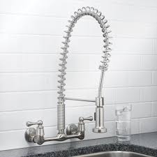 wall mount pre rinse faucet stainless