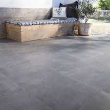 Carrelage Anthracite Effet Beton Bristol L 45 X L 45 Cm Carrelage Terrasse Exterieur Sol Exterieur Carrelage Exterieur