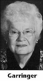 GENEVIEVE GARRINGER Obituary (1928