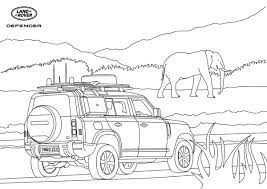 land rover coloring pages home coloriage wico