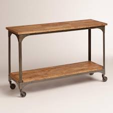 Wood And Metal Aiden Console Table Farmhouse Sofa Table Metal Console Table Console Table