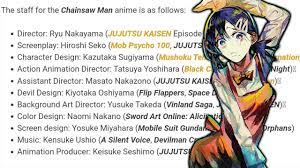 Chainsaw man anime staff