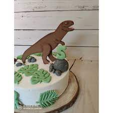 Vorlage dina4 trex dino kuchen. Tortenaufleger Fondant Zuckerfigur Tortendeko T Rex