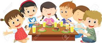 All of these dining room clipart resources are for free download on pngtree. Happy Kids Eating Dinner Together On Dining Table Royalty Free Cliparts Vectors And Stock Illustration Image 100518481