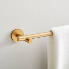 Modern Overhang Bath Hardware Brass Bathroom Hardware West Elm Modernbrassbathroomfaucets Toilet Paper Holder Bathroom Hardware Mid Century Bathroom