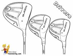 Players use the club to hit the golf ball in the game. Two Fisted Golf Coloring Pages