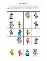 Robot Sudoku Puzzles Free Printables Sudoku Puzzles Sudoku Mazes For Kids
