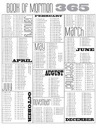 365 day book of mormon reading schedule free printable