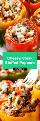 Cheese Steak Stuffed Peppers Recipe Keto Low Carb Eatwell101