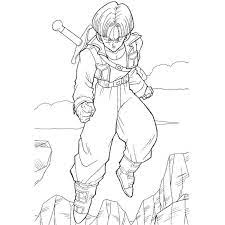 coloriage dragon ball z trunk a imprimer gratuit coloring home drawing books oeuf