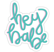 Hey Babe Cotton Candy Sticker By Graceeliseb Candy Stickers Aesthetic Stickers Cotton Candy