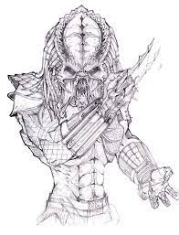Coloring Pages Alien Vs Predator Drawings | Predator Artwork, Predator Art,  Predator Alien Art