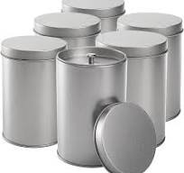 Yesland 6 Pack Tea Tin Canister with Airtight Double Lids, 12 Fluid Oz Tin  Can Box and Small Round Kitchen Canisters for Loose Tea, Coffee, Candy, ...