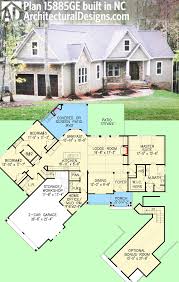 Craftsman house plans feature a signature wide, inviting porch, supported by heavy square columns. Plan 15885ge Affordable Gable Roofed Ranch Home Plan Craftsman House Plans Ranch House Plans New House Plans