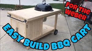 This diy grill station is simplicity itself. How To Build A Bbq Cart For A 22 Weber Kettle Youtube