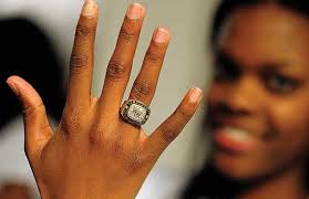 Lincoln women's track team presented championship rings