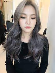 Korea Korean Kpop Idol Actress 2017 Hair Color Trend For Winter Fall Lavender Ash Brown Hairstyles For Girls Kp Hair Color Asian Kpop Hair Color Ash Hair Color
