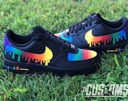 Custom Galaxy Black Air Forces Custom Nike Air Force 1 Drip In 2020 Nike Air Nike Shoes Air Force Nike Air Shoes