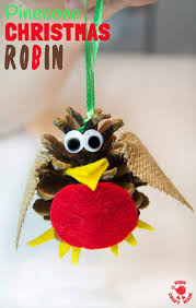 We have been down lots of different roads in our journey but we have been able to make a. Pine Cone Craft Christmas Robin Ornament