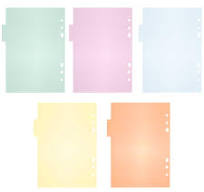 Amazon.com : Tofficu a5 Binder Dividers with Writable Tabs ...