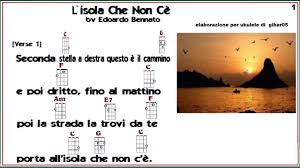 F c e poi dritto, fino al mattino. L Isola Che Non C E E Bennato Per Ukulele Youtube