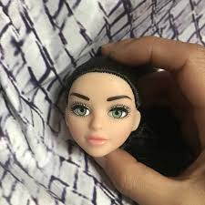 Original Vintage Cute Shock Doll Head Glass Eyes Doll Head Vintage Baby  Doll Toy Children Birthday Gift Diy Collection