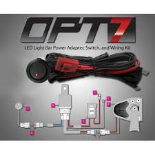 The diagram shows how the wiring works. Opt7 Off Road Led Light Bar On Off Power Switch 40 Amp Relay Wiring Harness