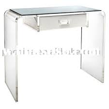 Acrylic Dressing Table Desk With Drawers Lucite Furniture Clear Plexiglass
