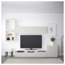Storage & organization with the ikea besta sideboard. Ikea Besta Tv Storage Combination Glass Doors White Lappviken Light Ikea Living Room Living Room Diy Living Room Tv Wall