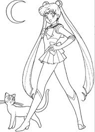 Sailor Moon Coloring Pages Luna And Usagi Sailor Moon Coloring Pages Moon Coloring Pages Sailor Moon Wallpaper