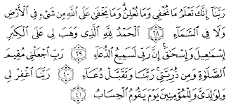 Dalam ayat ini yang disebutkan pertama adalah nabi penutup, mengingat kemuliaan yang dimilikinya. Tafsir Ibnu Katsir Surah Ibrahim Ayat 38 41 Alqur Anmulia