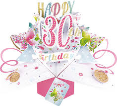 An invitation with great graphics and your party details will get you off on the right foot. 30th Birthday Card 3d Pop Up Card Female Daughter Friend Sister Ebay
