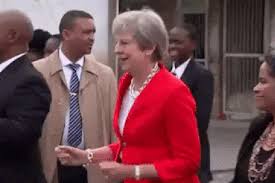 This latest #theresamay #brexit photo reminds me of when me and my mates arrange to meet in the pub at 8 and i get there at five past… one twitter user noted; Theresa May S Soul Crushingly Awkward Dancing Is Now A Meme Dazed
