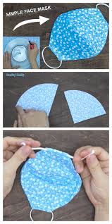 There are endless ways to make yourself a cloth face mask — but the way detailed below takes less than a minute, requires no sewing at all, and uses materials you already have at. Diy Fabric Face Mask Using Plate Video Fabric Art Diy