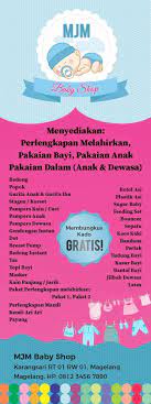 X Banner Baby Shop Bayi Spanduk Bedong