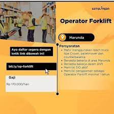 Lowongan kerja operator forklift di gresik. Lowongan Operator Forklift Jakarta Atmago