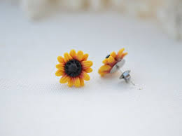Sunflower Studs Earnings Earrings Stud Earrings Matching Jewelry