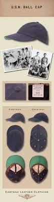 Wwii Usn Usmc Blue Ball Cap Eastman Leather Ball Cap Navy Cap