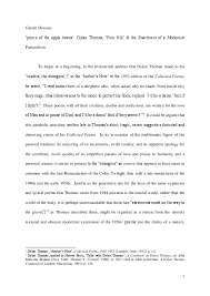 Pdf Prince Of The Apple Towns Dylan Thomas Fern Hill The Enactment Of A Modernist Pastoralism Gareth Downes Academia Edu